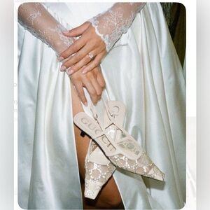 Fucci Mesh Slingback Wedding Detail Shoes